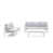 Light Gray Cushion/White Frame est en rupture de stock