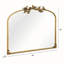 Miroir mural arqué en métal 22 po x l 36 po avec oiseaux et branches en fer pour chambre à coucher, vestibule et salon-1571844643