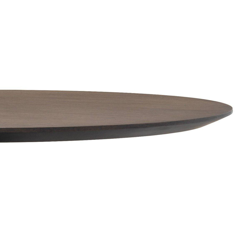 Genova Oak Round Solid Wood Top Dining Table