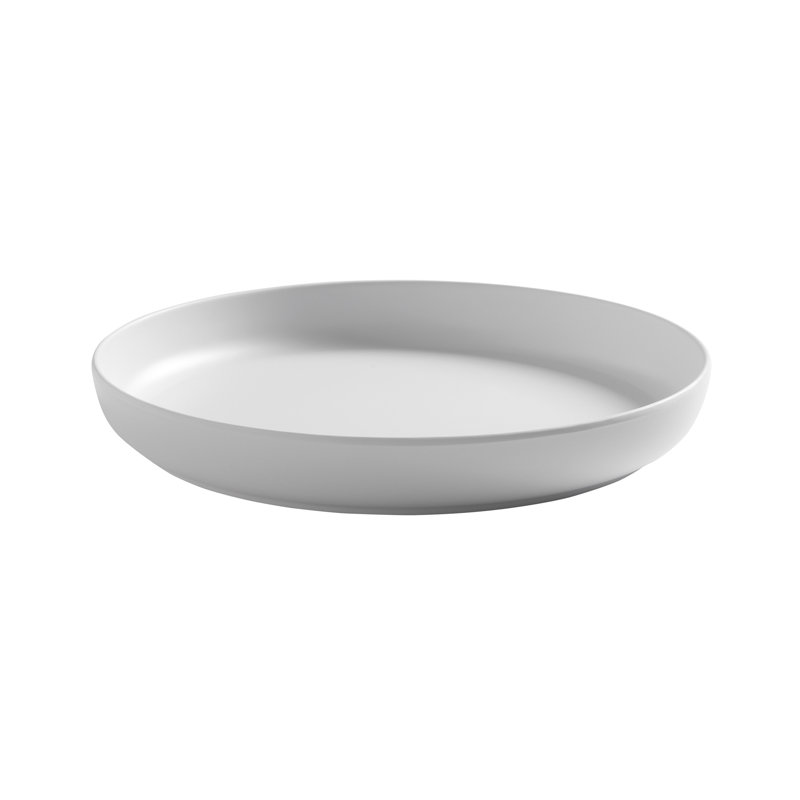 White Glossy Round Melamine Salad and Pasta Bowl, 30 oz.