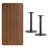 Stephine 30'' x 60'' Rectangular Laminate Table Top with 18'' Round Table Height Bases-31301724
