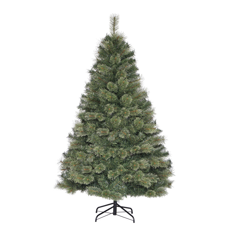 Unlit  Cashmere Pine Artificial Christmas Tree, 5.91ft H x 4.58ft W