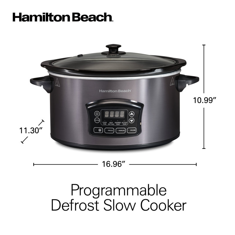 Hamilton Beach® Programmable Defrost Slow Cooker 6 Quart Capacity