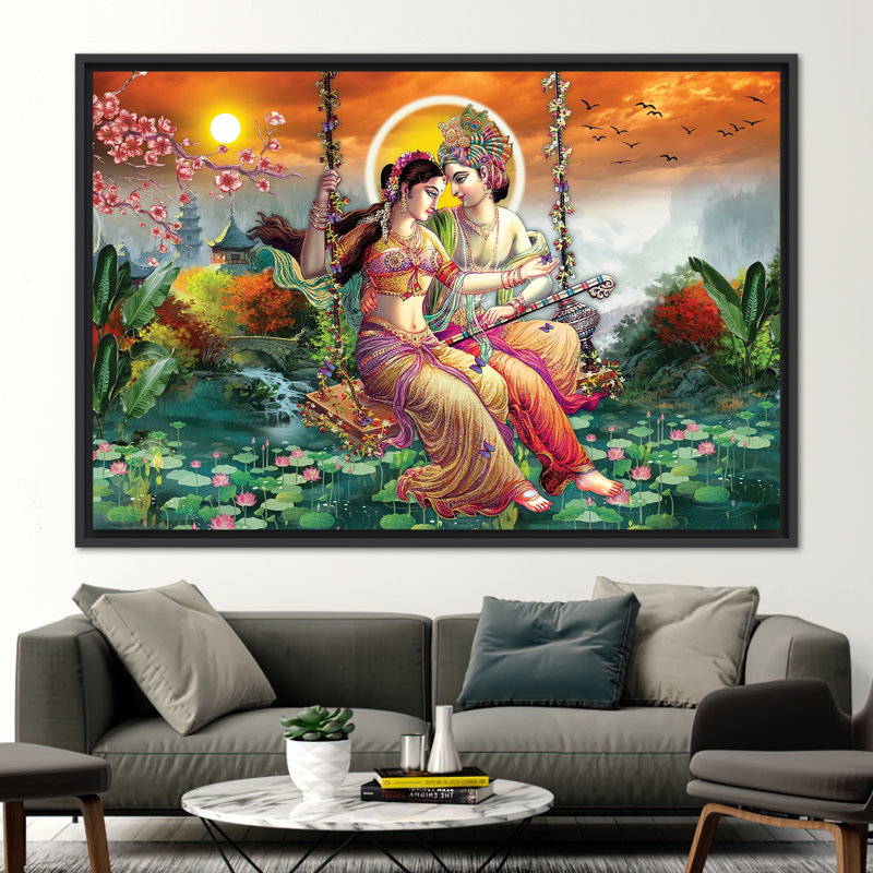 Print on Canvas, Framed Print without Mat, Black, 40 cm H x 60 cm W