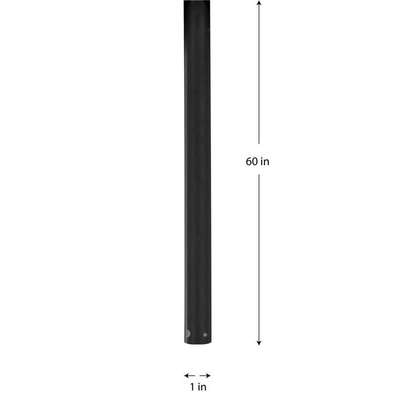 Accessoire de ventilateur de plafond 72 pouces, H 60 po x l 1 po x P 1 po, Noir