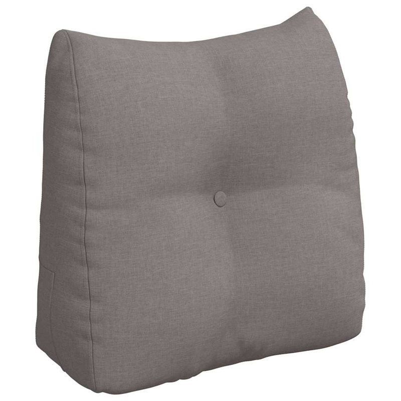  Back Pillow Brown 80 X 24 X 50 Cm Fabric, Rectangle 50cmH x 45cmW, Taupe