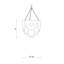 Large Leather Fringe Flushmount Chandelier-96123431
