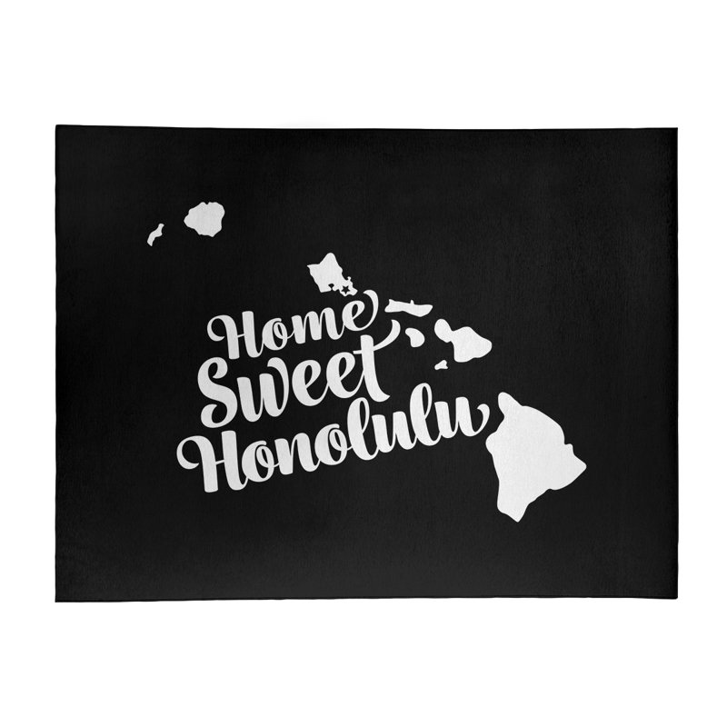 Tapis en poly-chenille honolulu hawaii, Rectangle 9 pi x 12 pi