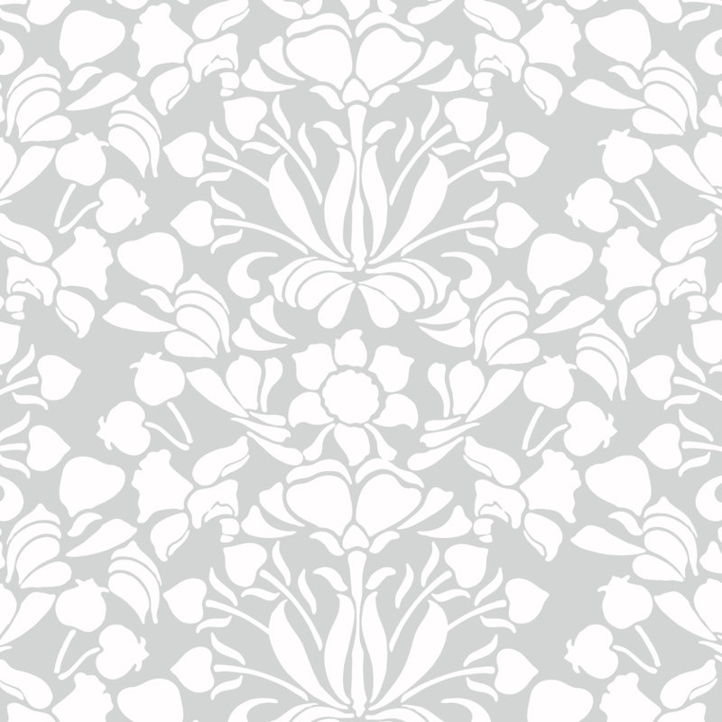 Nomad Snapdragon 10' L x 24" W Wallpaper Tile, Navy Blue, Premium Paper