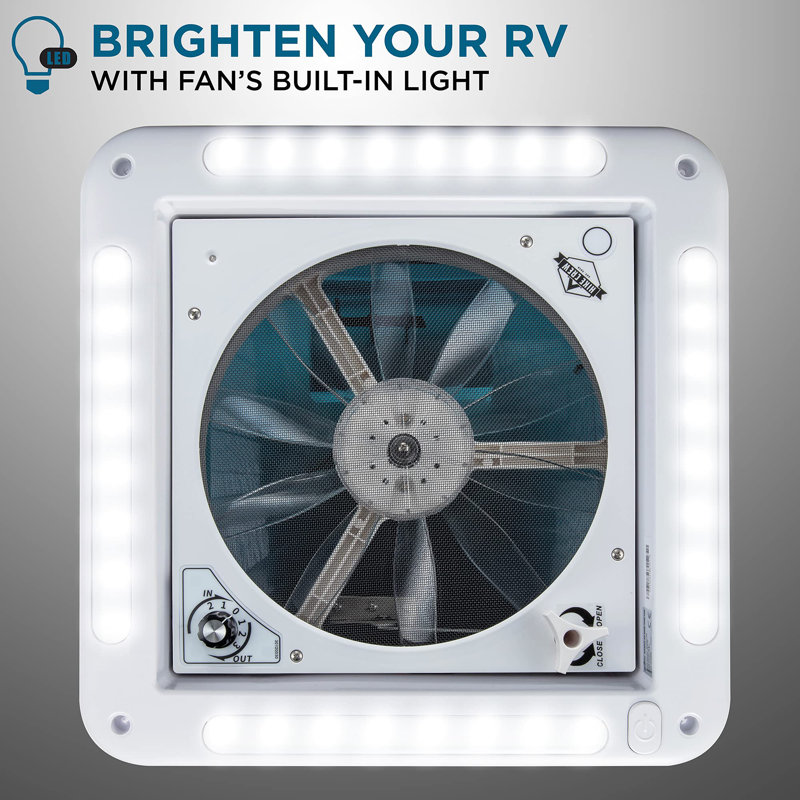 Ventilateur de voiture 3,75 po Hike Crew, Fumée claire