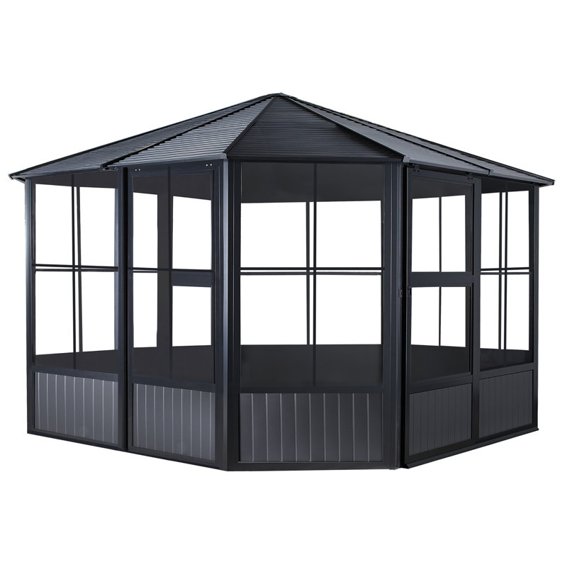 Sojag Charleston Solarium 3.7m x 4.6m, 280.8cm H x 383.6cm W x 383.6cm D