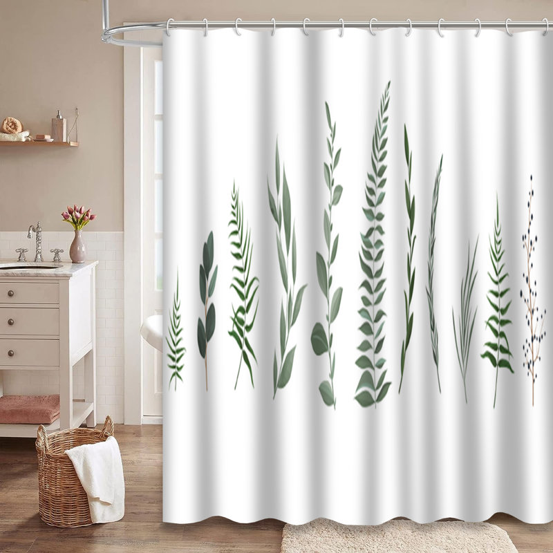 Rideau de douche Eucalyptus, L 72 po x l 72 po
