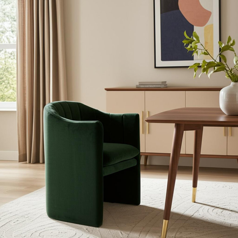Chaise de salle à manger rembourrée Green
