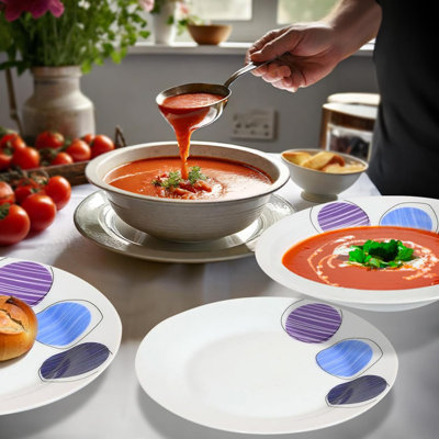 Osrick Piece Porcelain Dinnerware Set - Service for 4