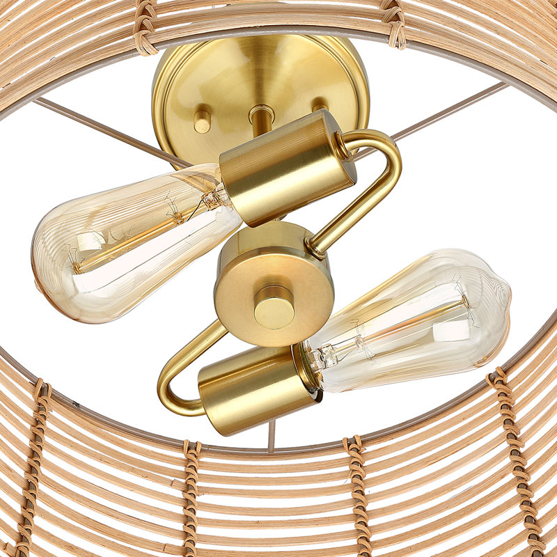 Plafonnier semi-encastré 2 lumières 15,4 po Eshe