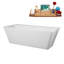 Baignoire autoportante 67 "avec drain interne Streamline-101698054