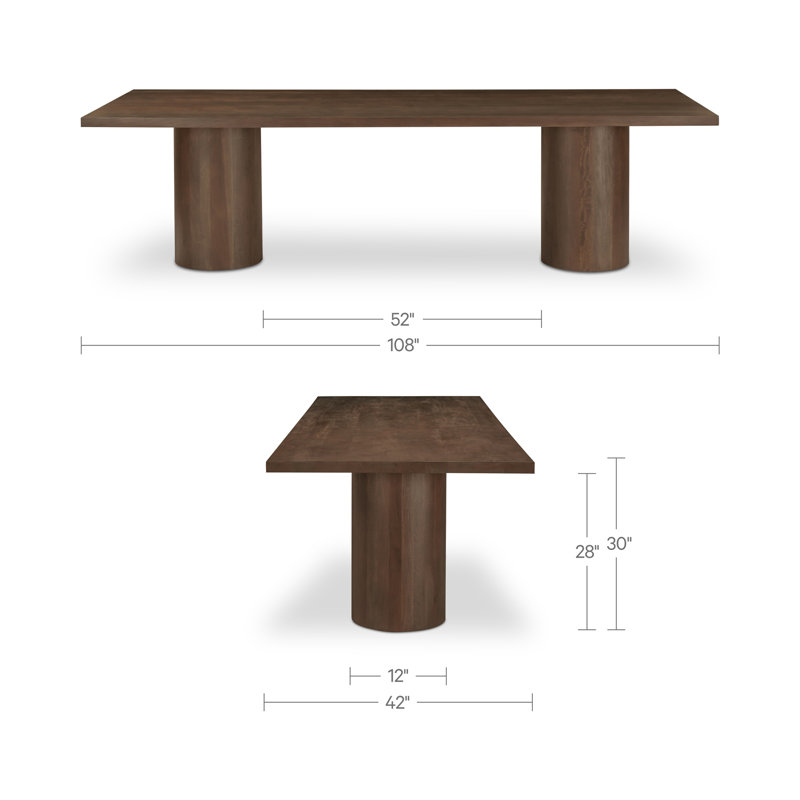 Hadley Dining Table, 30" H x 86" W x 40" D