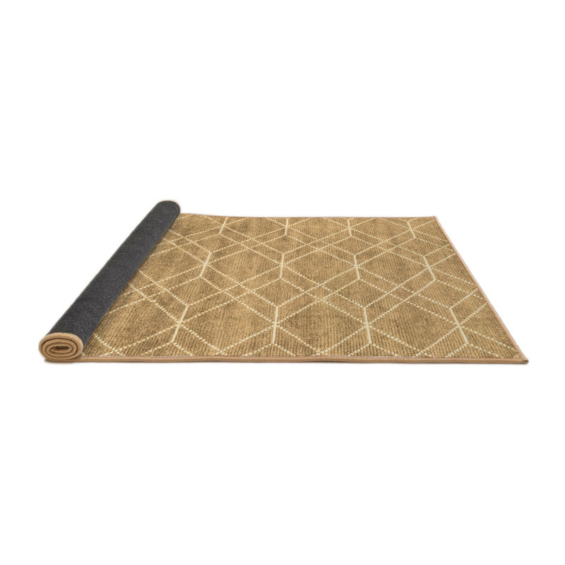 Tapis brun contemporain de 1874, Rond 7 pi