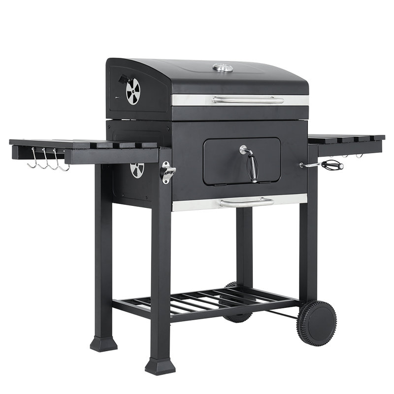 Dakota Fields Barrel Charcoal BBQ