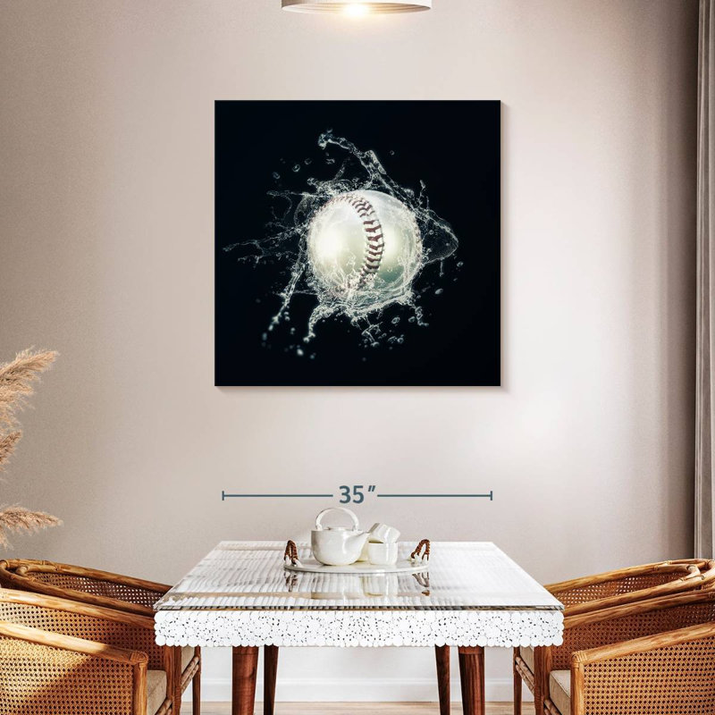 Sireci Baseball Splash, 36" H x 36" W