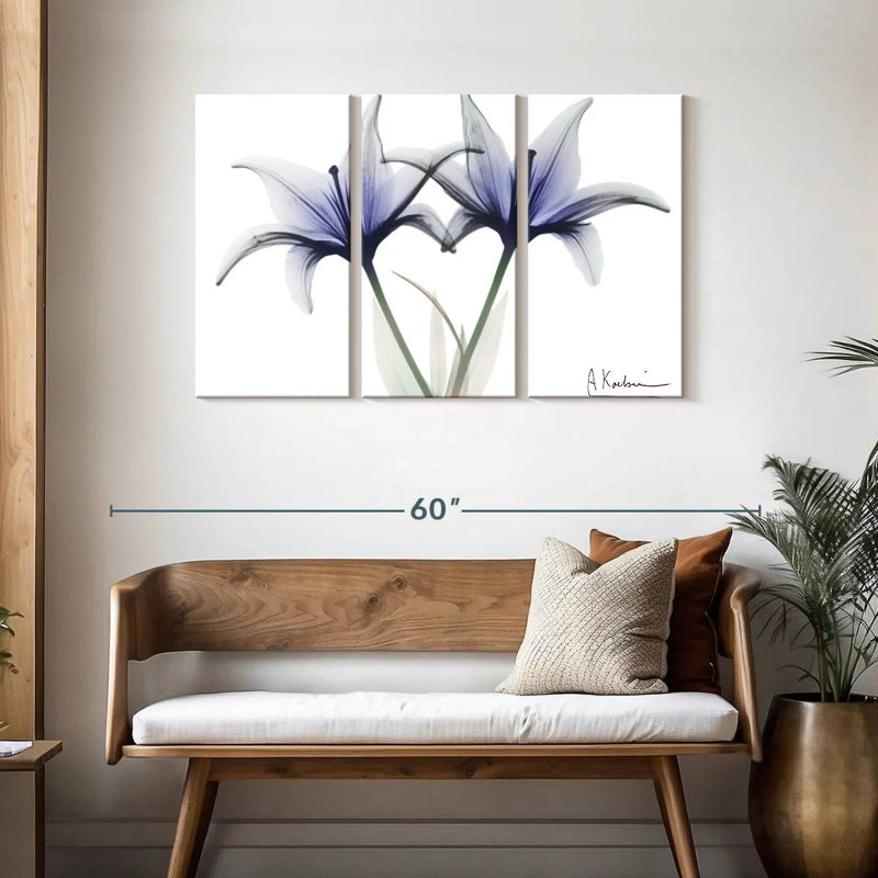 Harnek Very Peri Lily, 28" H x 45" W