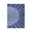 Tapis intérieur lavable abstrait bleu marine et bleu ciel HomeRoots 5 pi x 8 pi