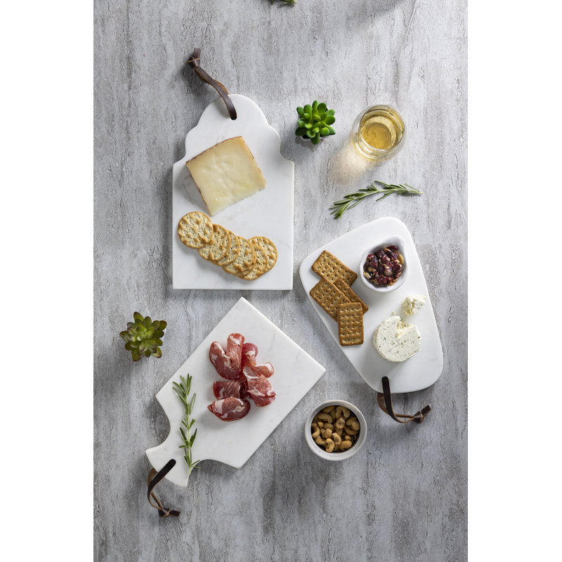 11 in Genuine White Marble Cutting Board