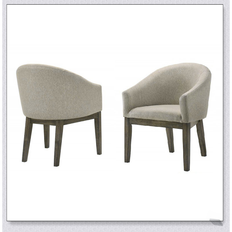Ensemble de chaises de salle à manger rembourrées 2 pièces, fauteuils en bois récupéré pour le confort et l'élégance rustique dans les salles à manger modernes