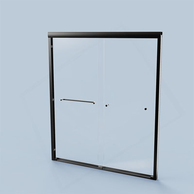 Semi-Frameless Double Sliding Shower Door