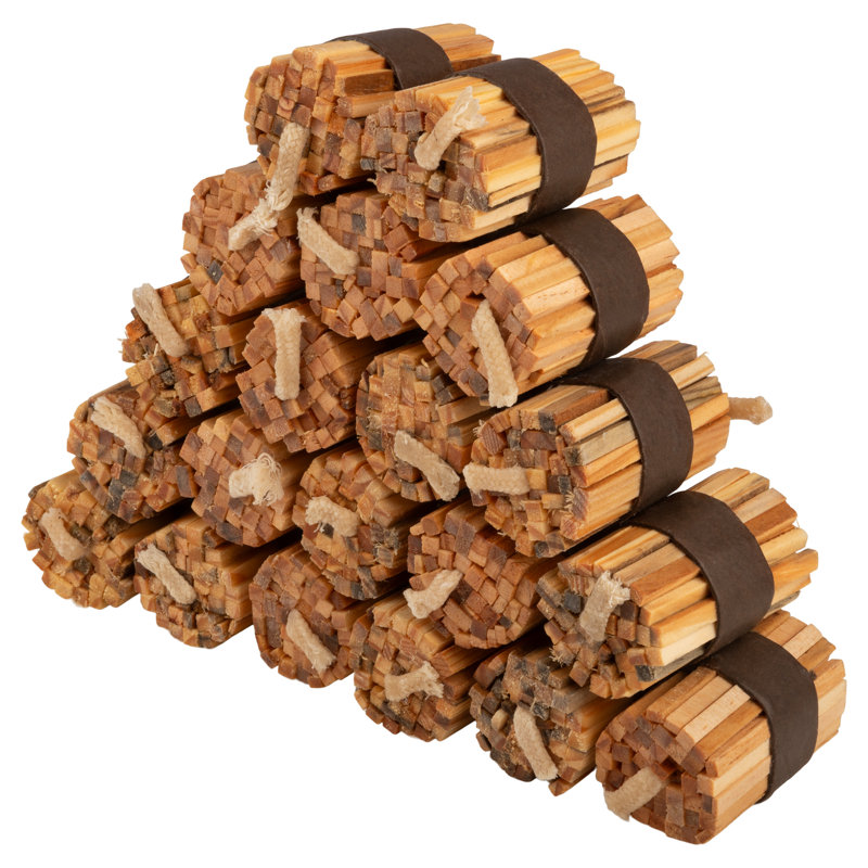 Recharge de 20 bâtonnets d'allume-feu Fatwood