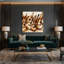 Art musical sur toile beige-2101636084