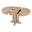 Table de salle à manger ronde extensible Hartwell en bois d'hévéa avec piètement en forme de X-134707190