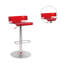 Acrylic Adjustable Stool With Swivel In Chrome Finish-483153304
