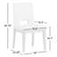 Chaise d'appoint rembourrée en polyester Regan Evan-794314952