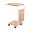 Table d'appoint en forme de C avec roulettes de frein-378689075-378689073