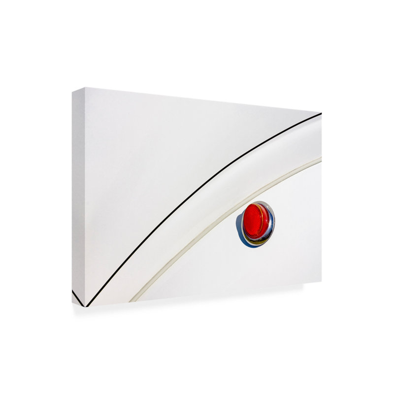 Art sur toile, bolle rouge, Rolf Endermann, H 16 po x l 24 po