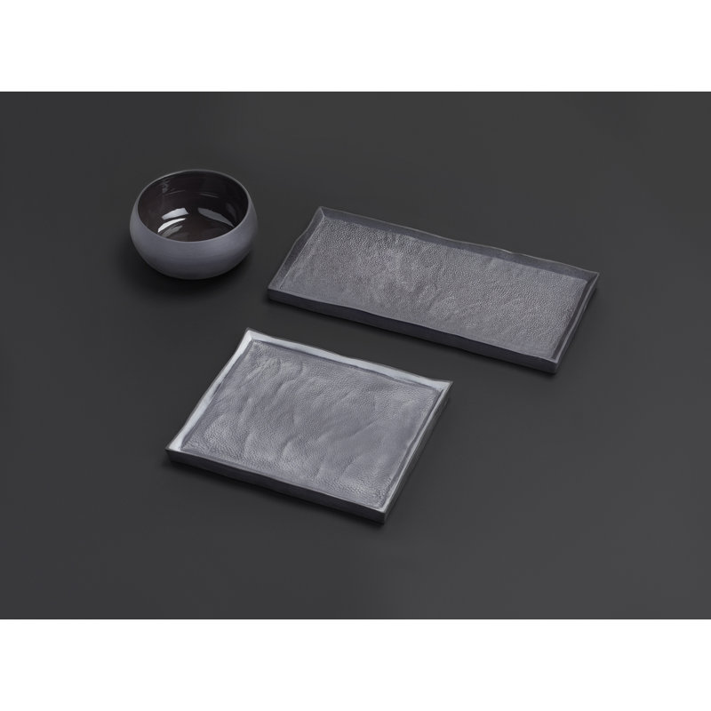Solstice Rectangular Plate 21Cm, Black Moon