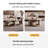 Nesting Coffee Table Set with Hidden Storage and Rotating Casters