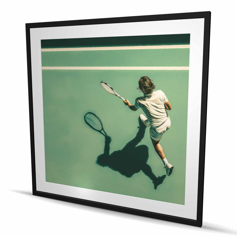 Imprimé mat brun pour joueur de tennis