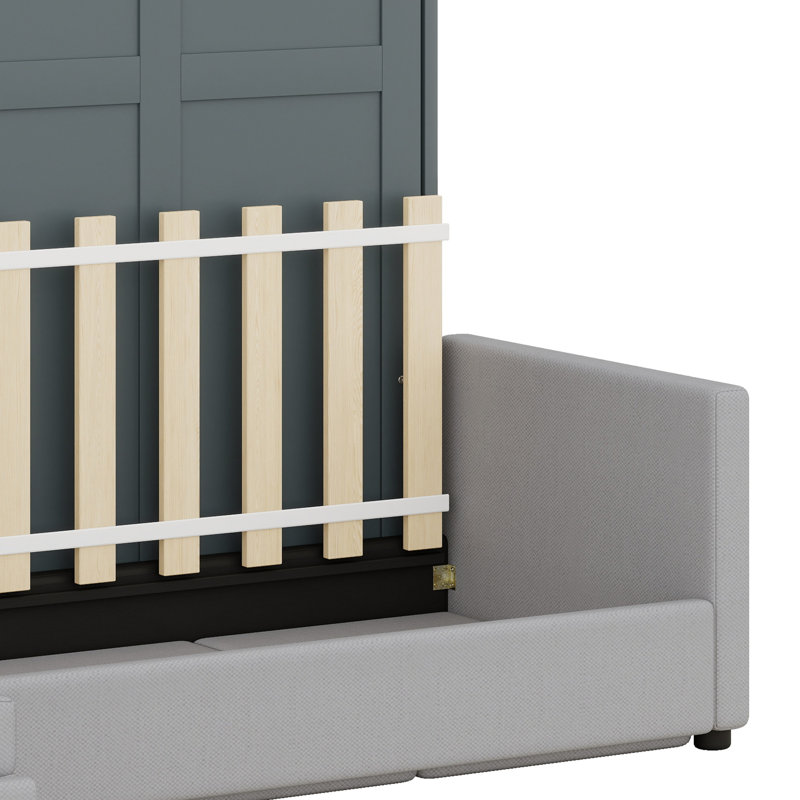 Murphy Bed With Sofa, Gray