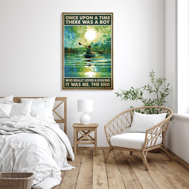 Impression sur toile «A Boy Who Really Lived Kayayak» - 1 pièce, H 20 po x l 16 po x P 1,25 po