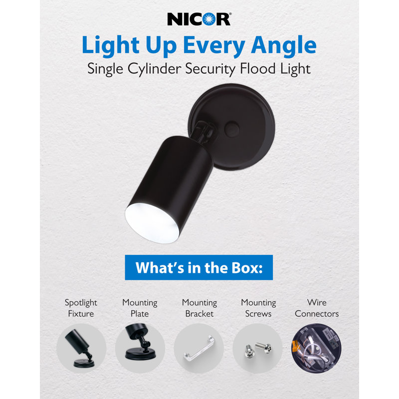 Outdoor Security Flood Light, Black