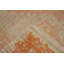 Tapis traditionnel orange en laine aspect vieilli 6 x 9