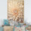 Minimalisme dahlia beige sur toile