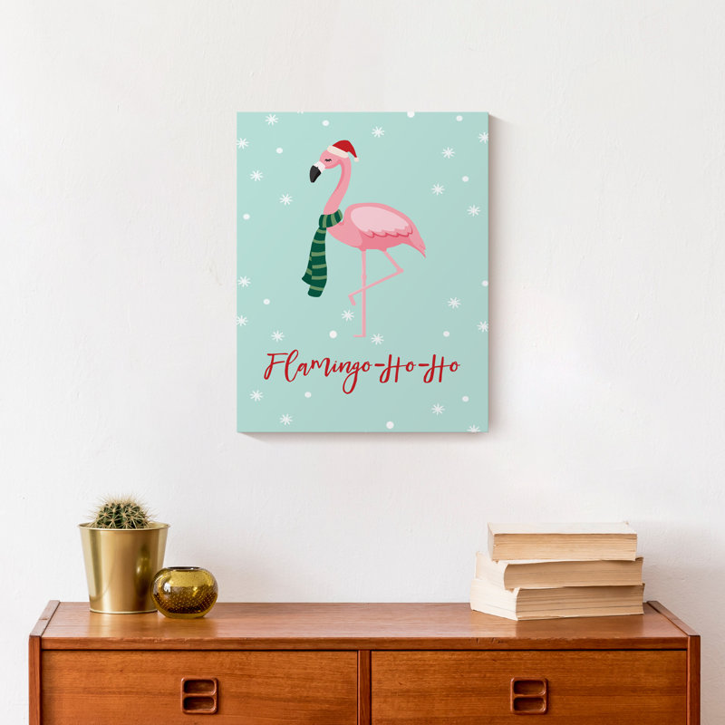 Flamant rose - Ho - Ho - impression sur toile tendue
