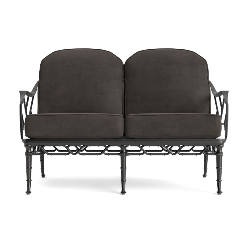 Calcutta Outdoor 2 - Seat Loveseat, Fusion Charcoal, Textured Pewter