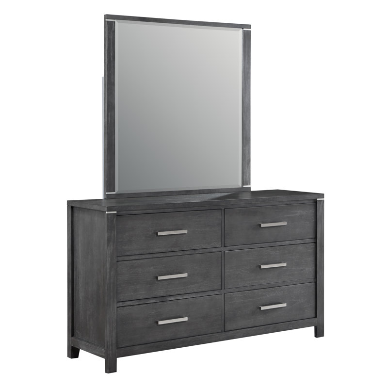 Annet Solid Wood 62'' W 6 - Drawer Dresser