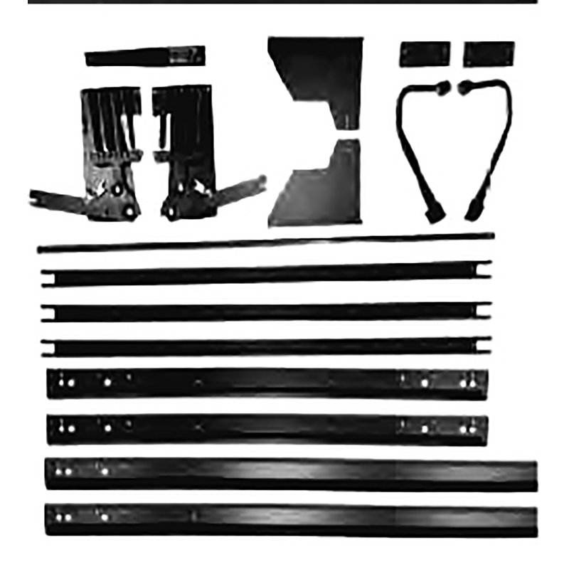 Ensemble de cadre en métal pour lit escamotable Murphy, format queen, adaptable en position verticale ou horizontale vers le bas.