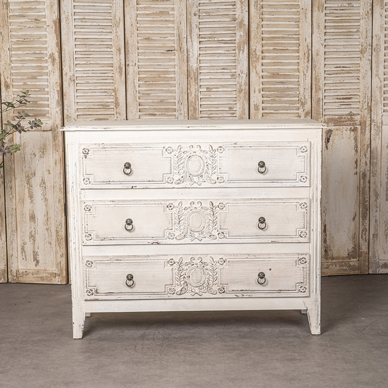 Commode autoportante à trois tiroirs pour la chambre à coucher du salon