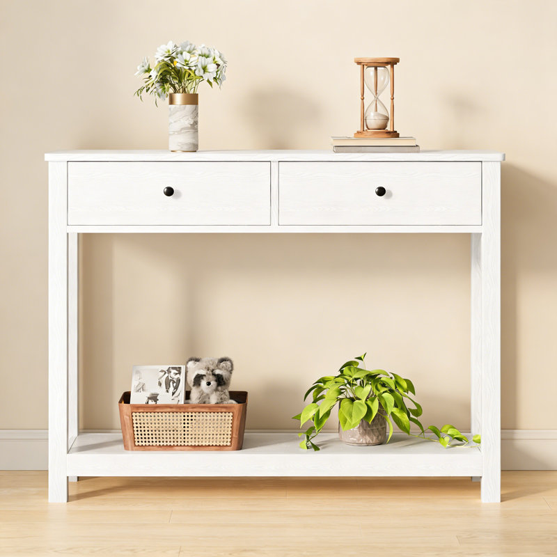 Console Table, White